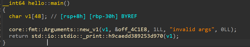 Rust 逆向基础 -1 Rust 逆向基础 -1